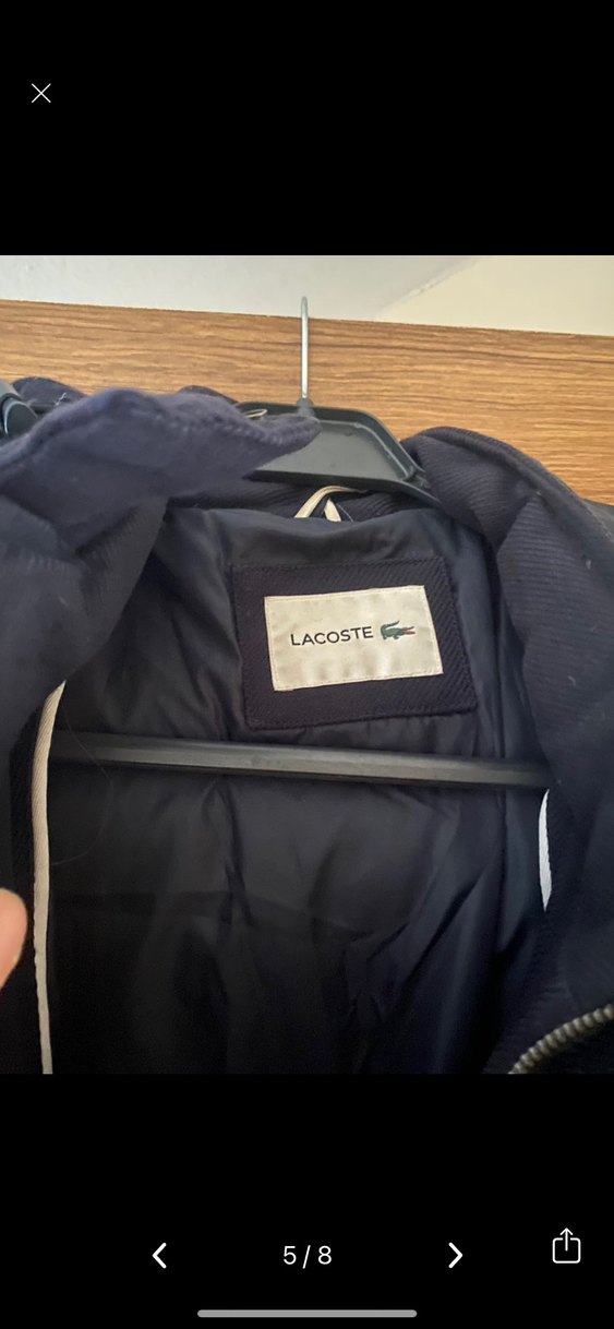 Lacoste Erkek Lacivert Kaz Tüyü Mont - Görsel 4