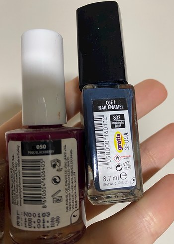 Üçlü oje set ve aseton - Görsel 5