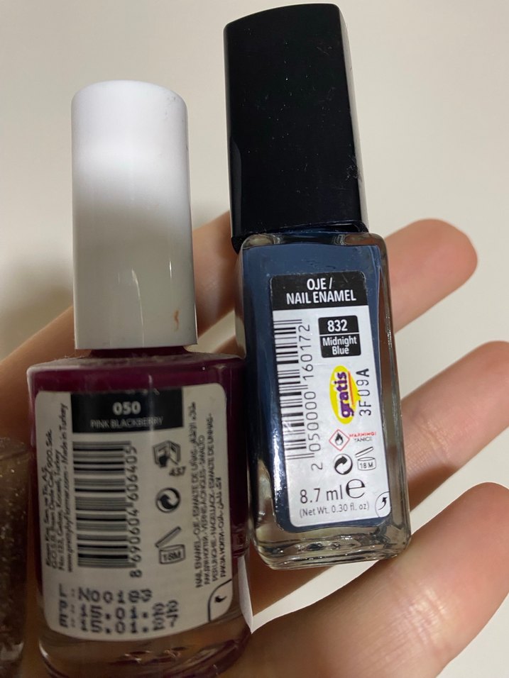 Üçlü oje set ve aseton - Görsel 5