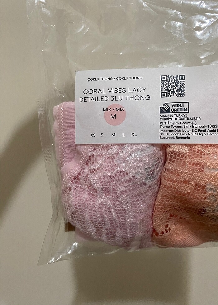 Penti lacy dantel tanga üçlü - Görsel 3