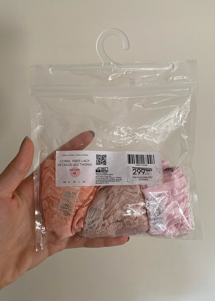 Penti lacy dantel tanga üçlü - Görsel 5