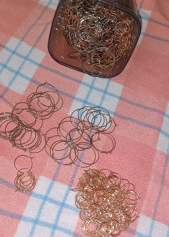 Halka küpeler takı yapım seti