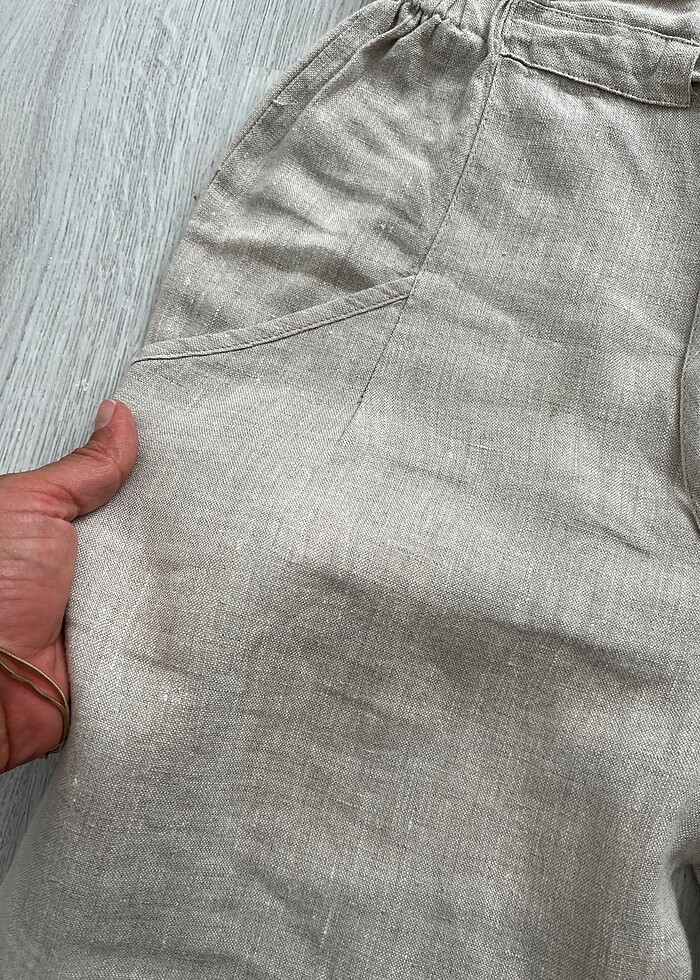 Ham keten pantolon - Görsel 4