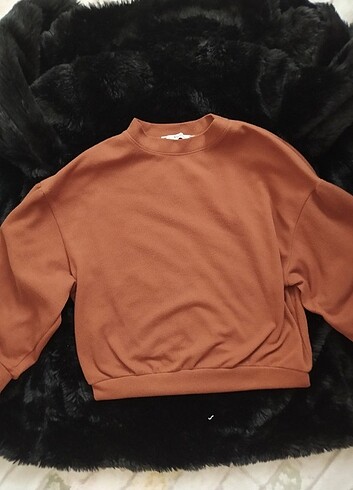 Kahverengi sweatshirt 