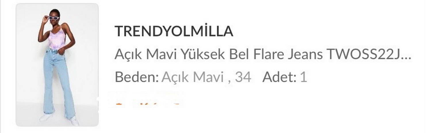 Yüksek bel flare jean - Görsel 4