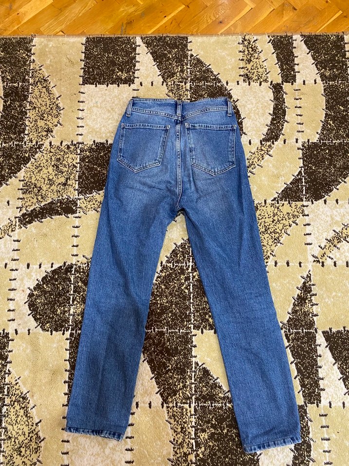 Yüksek bel slim fit jean - Görsel 3