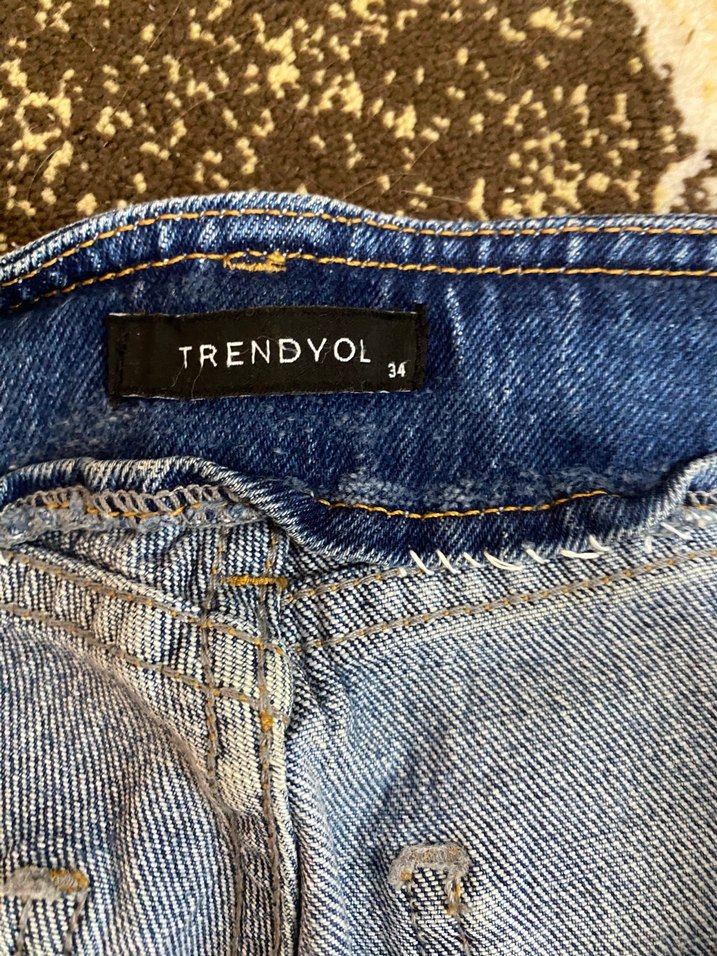 Yüksek bel slim fit jean - Görsel 2