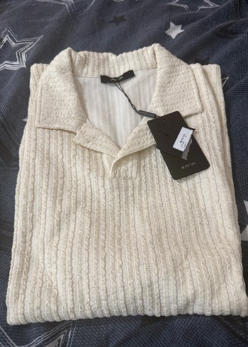 Bej Kısa Kollu Polo Yaka Erkek Tişört Avva - Görsel 3