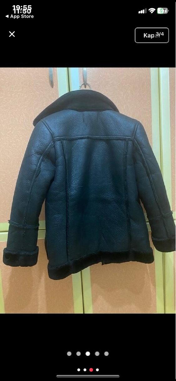 Siyah Stradivarius Biker Kaban - Görsel 3