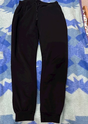 Siyah Rahat Kesim Kadın Eşofman Altı - Görsel 2