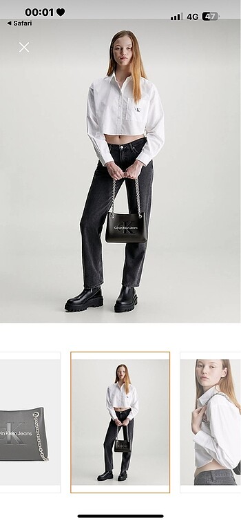 Calvin Klein Calvin klein çanta zincirli