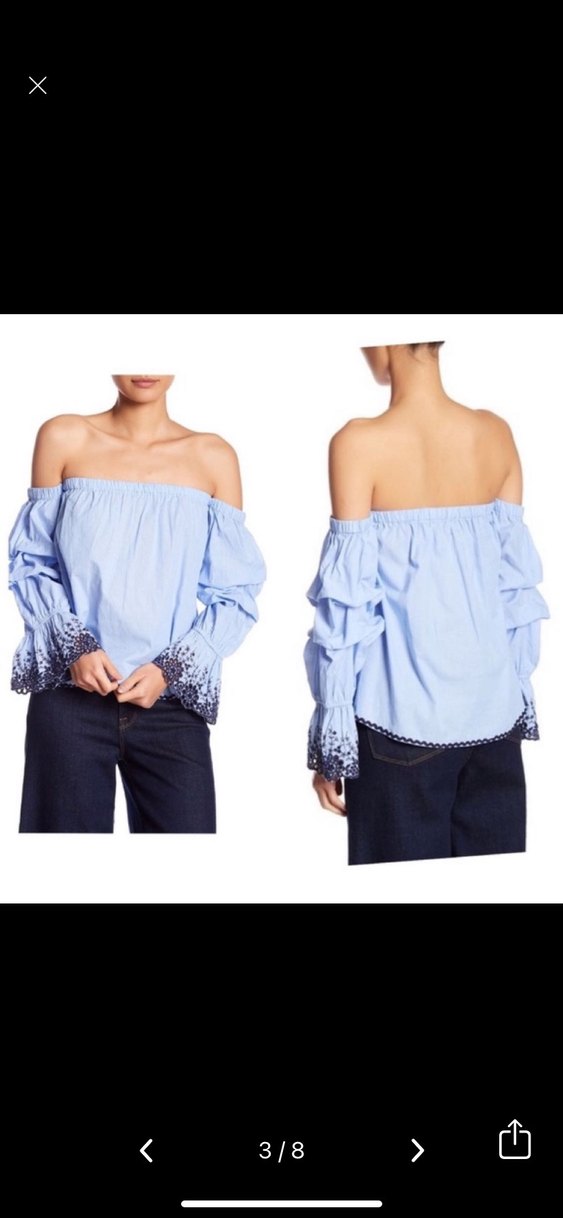 Zara Mini Straplez Pamuk Bluz - Görsel 3