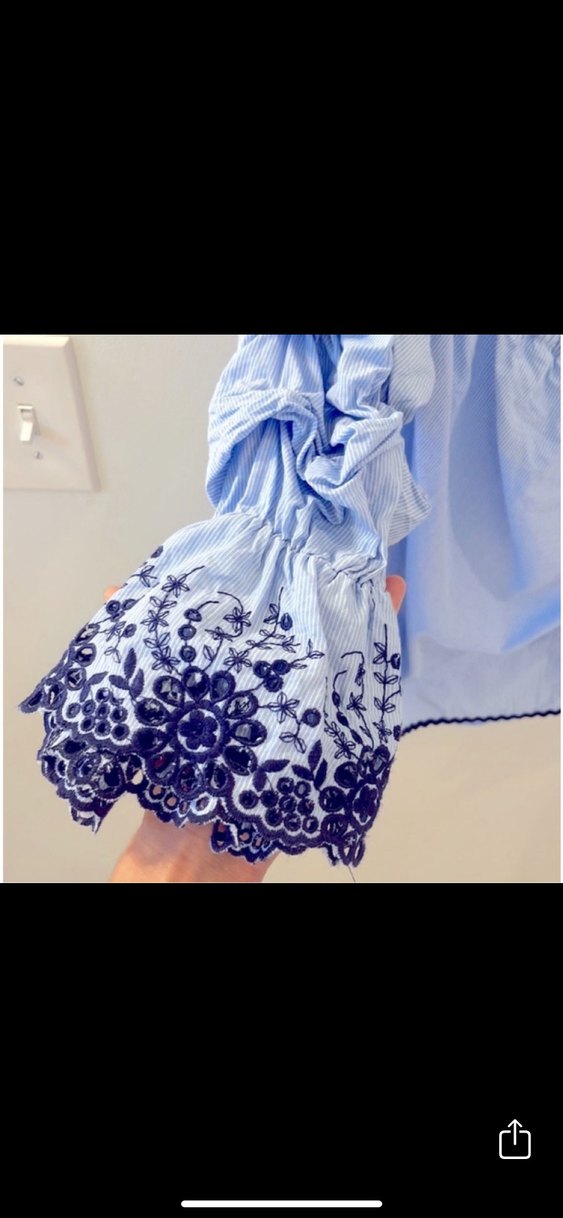 Zara Mini Straplez Pamuk Bluz - Görsel 5