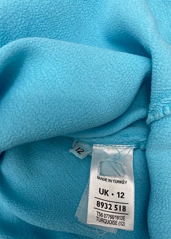 Mavi Askılı Drapeli Mini Bluz - Görsel 4