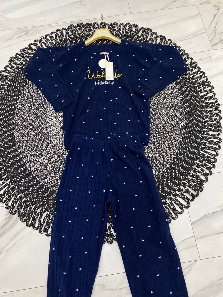 She fame kadife pijama takımı  - Görsel 4