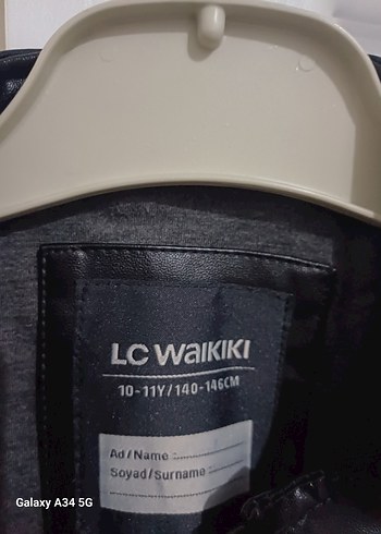 Siyah Erkek Çocuk Deri Biker Ceket - Görsel 2