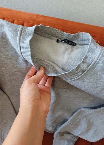 l Beden gri Renk Gri Rahat Kesim Kadın Sweatshirt