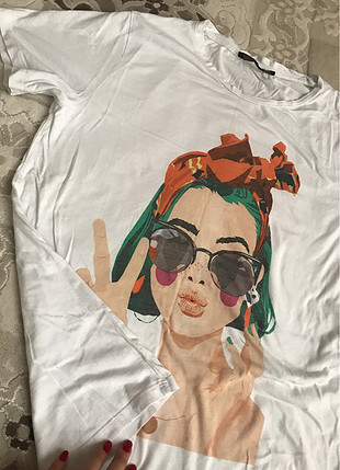 m Beden T Shirt beyaz