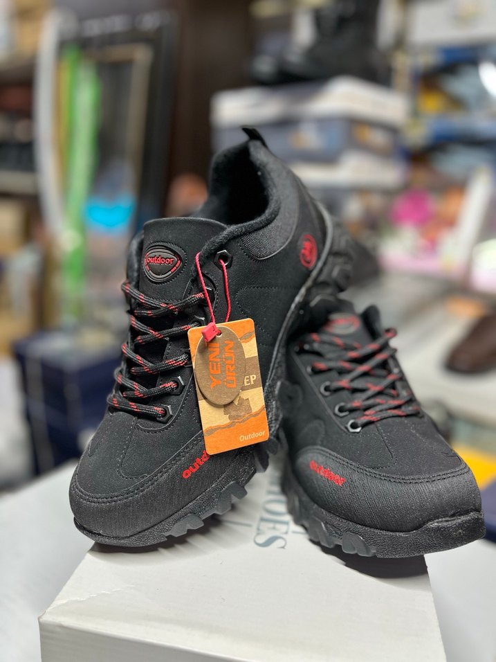 Erkek Siyah Outdoor Spor Ayakkabı - Görsel 4