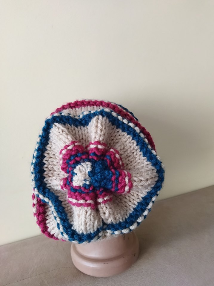 Renkli Örgü Kadın Bere - Görsel 3