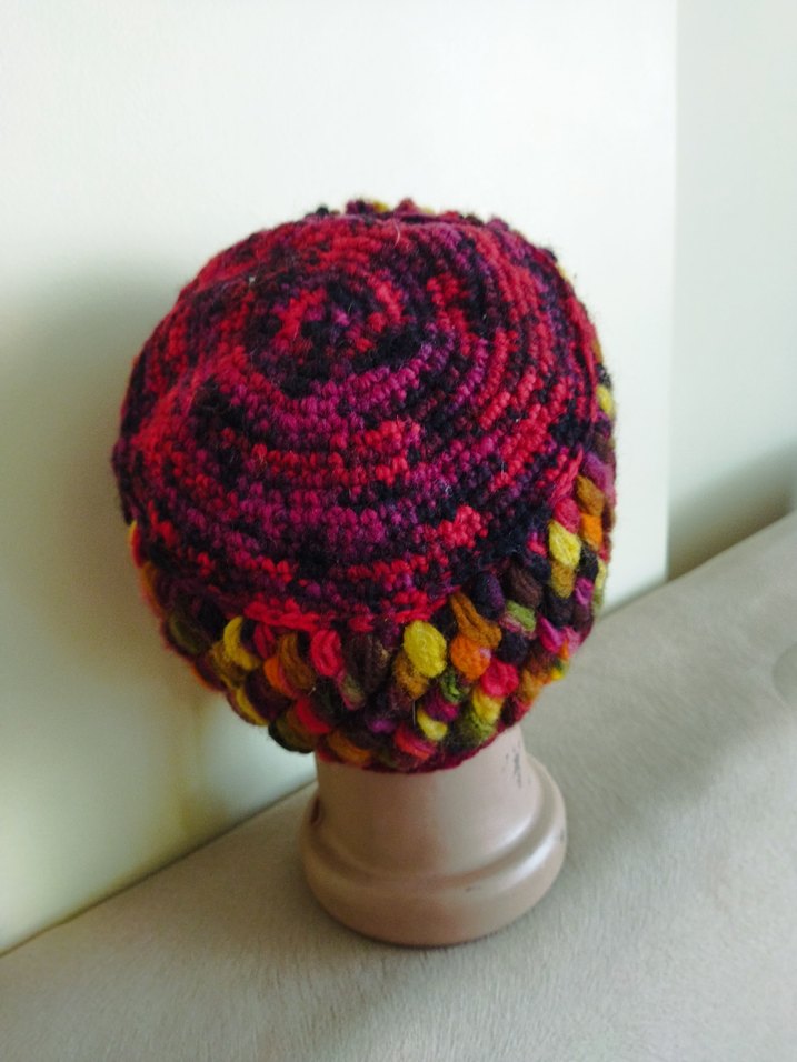 Renkli Örgü Kadın Bere - Görsel 3