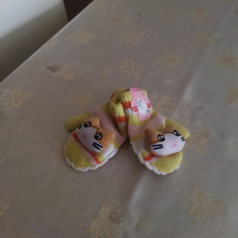 Renkli Leopar Desenli Kız Eldiveni - Görsel 2