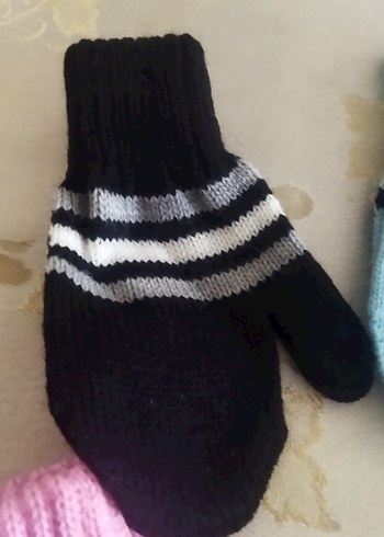 Çocuk  Zebra Desenli Triko Eldiven adet fiyatıdır - Görsel 2