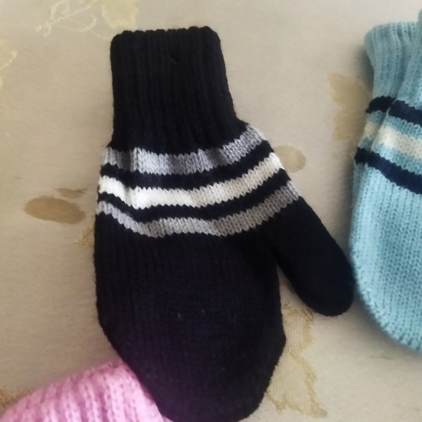 Çocuk  Zebra Desenli Triko Eldiven adet fiyatıdır - Görsel 2