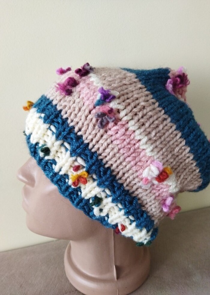 El örgüsü kışlık Bere - Görsel 3