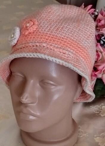 El örgüsü kışlık şapka  - Görsel 2