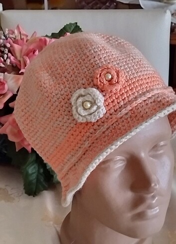 El örgüsü kışlık şapka  - Görsel 3