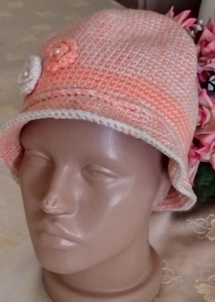 El örgüsü kışlık şapka  - Görsel 2