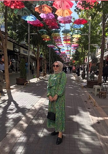 Desenli elbise