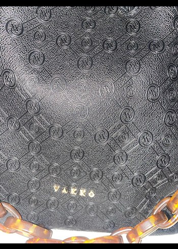 Zincir Detaylı Siyah Deri Kadın Çanta - Görsel 2