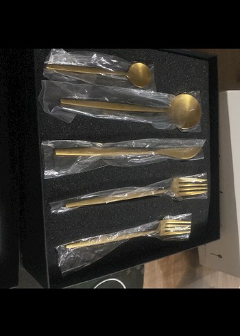 Karaca Orion  12 Kişilik Mat Altın Çatal Kaşık Bıçak Seti - Görsel 4