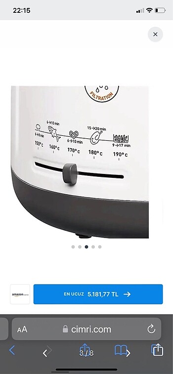 Tefal fritöz - Görsel 5