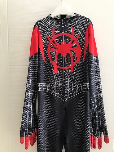 7 Yaş Beden Milet morales siyah Spiderman kostüm