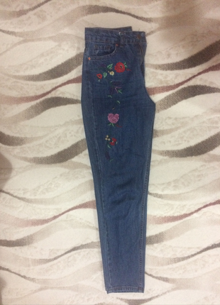 Diğer Mom jean desenli