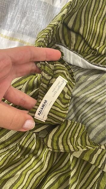 Pull and Bear Bluz, crop, üst, askılı, crop