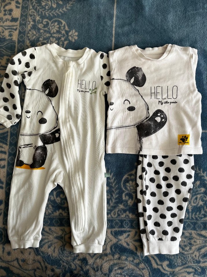 ikli bebek tulum ve alt üst takım - Görsel 2