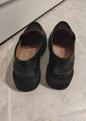 Siyah  Kadın Loafer Blok Topuklu - Görsel 2