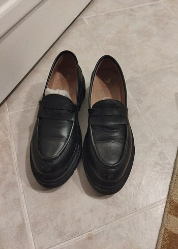 Siyah  Kadın Loafer Blok Topuklu - Görsel 6