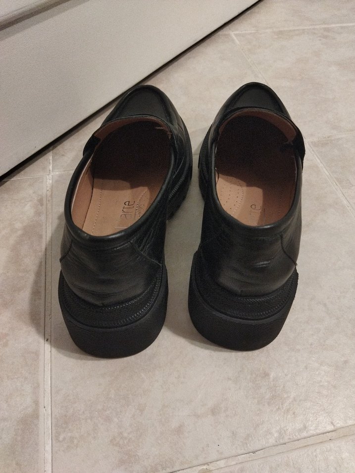 Siyah  Kadın Loafer Blok Topuklu - Görsel 2