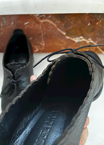 Kadın Siyah Deri Stiletto Topuklu Klasik Ayakkabı - Görsel 7