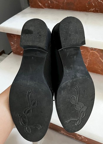 Kadın Siyah Deri Stiletto Topuklu Klasik Ayakkabı - Görsel 8