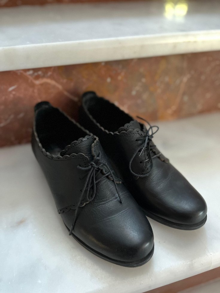 Kadın Siyah Deri Stiletto Topuklu Klasik Ayakkabı - Görsel 2