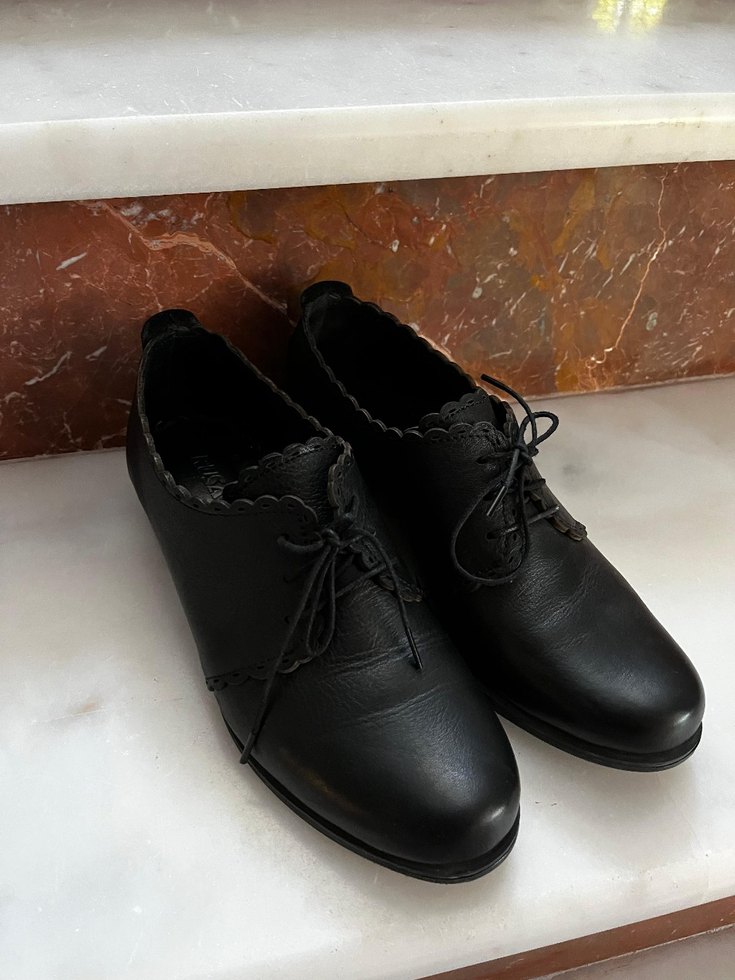 Kadın Siyah Deri Stiletto Topuklu Klasik Ayakkabı - Görsel 3