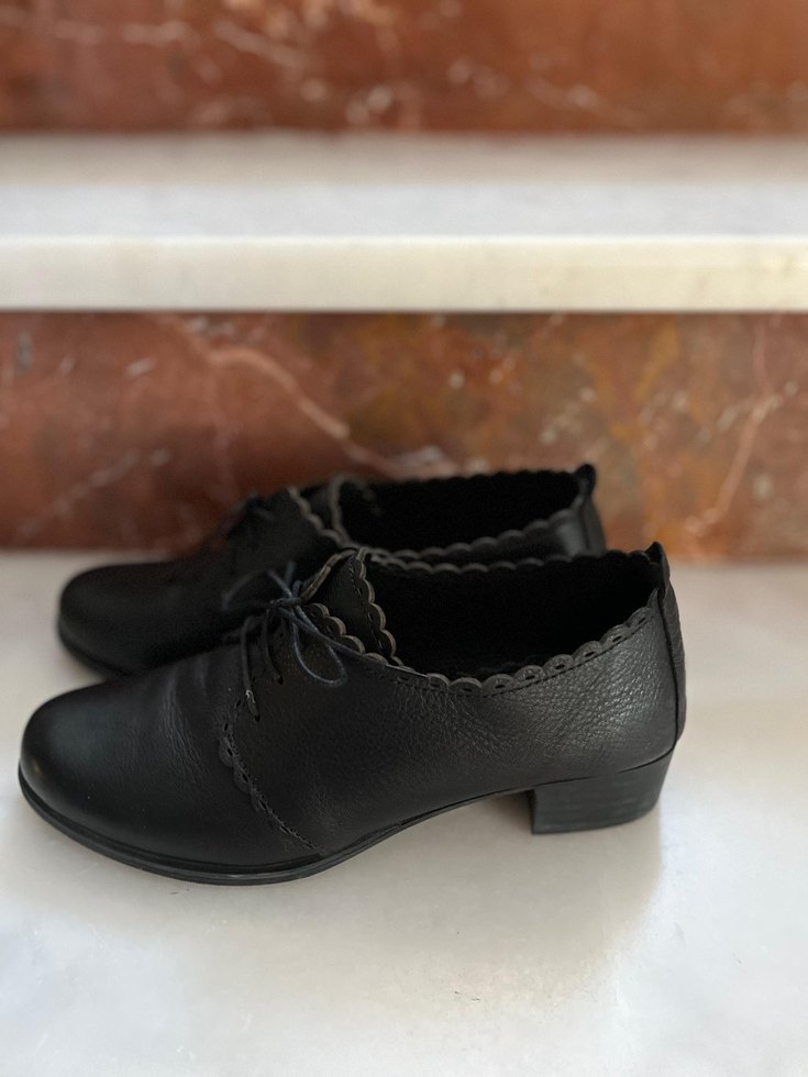 Kadın Siyah Deri Stiletto Topuklu Klasik Ayakkabı - Görsel 4