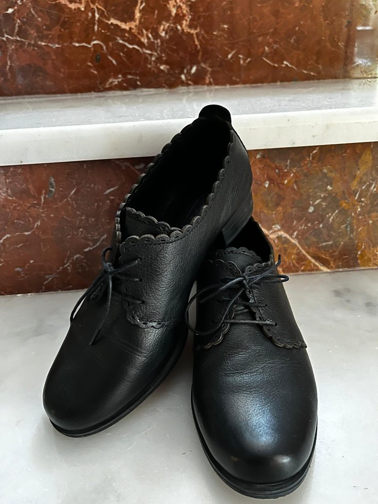 Kadın Siyah Deri Stiletto Topuklu Klasik Ayakkabı - Görsel 5