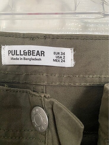 34 Beden haki Renk Pull Bear Kargo Pantolon
